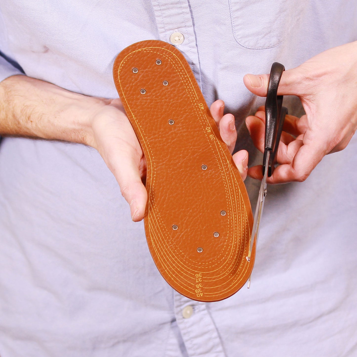 Semelles magnétiques en cuir