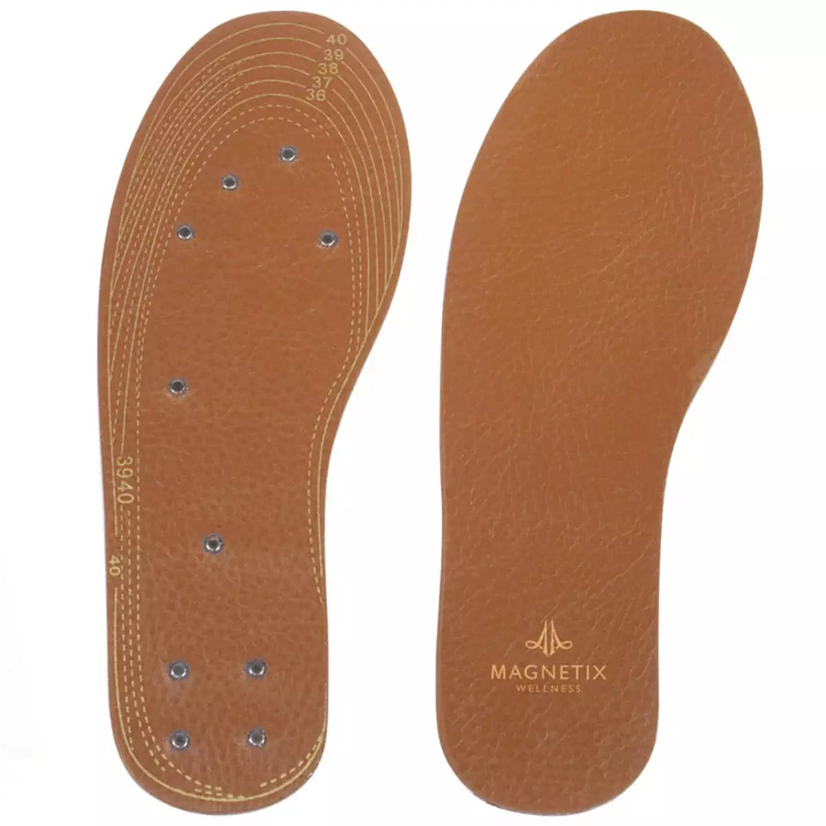 Semelles magnétiques en cuir